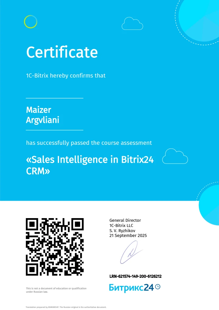 Аналітика продажів у CRM Bitrix24